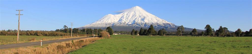 Wide angle shot of mountain