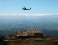 May 2004; the Manganui Lodge rebuild in full swing